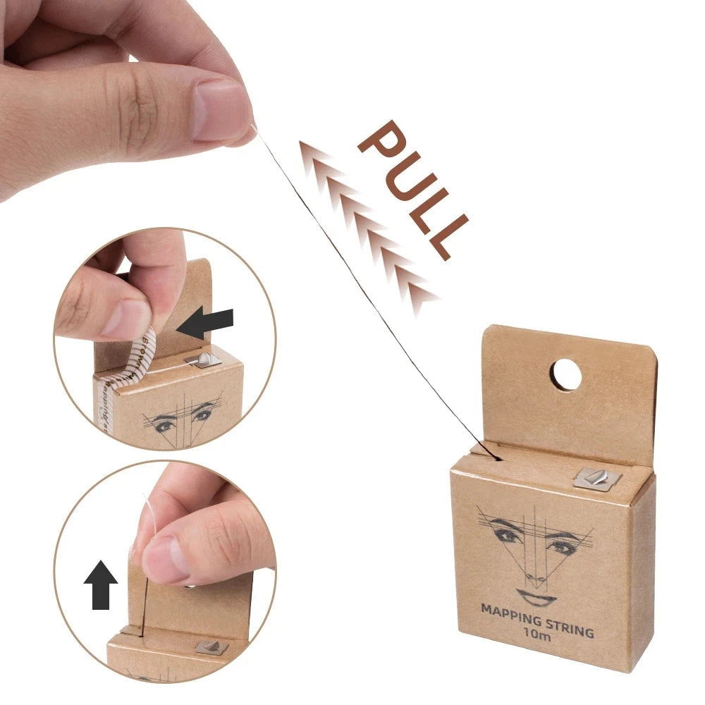 10m for Mapping Eyebrow Marker Thread Tattoo Brows Point 1 Box MAPPING